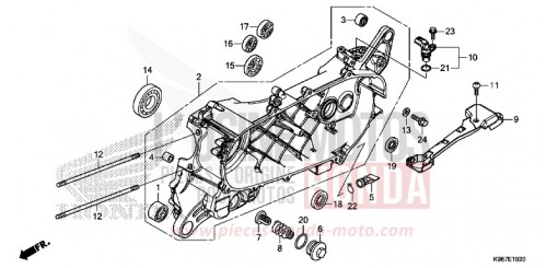 LINKE KURBEL-GEHAEUSEHAELFTE WW125AK de 2019